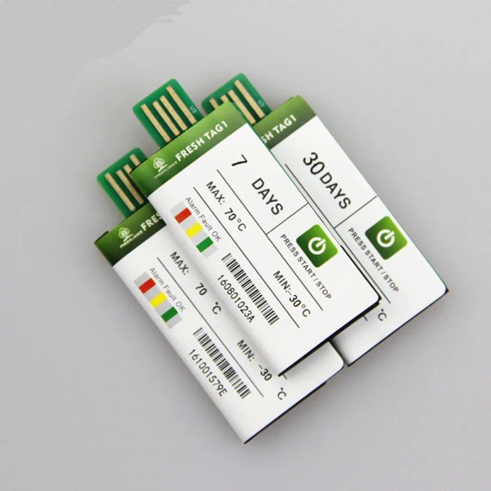 Freshliance 7 дней 15 30 60 90 водонепроницаемый USB одноразовые Регистратор температуры