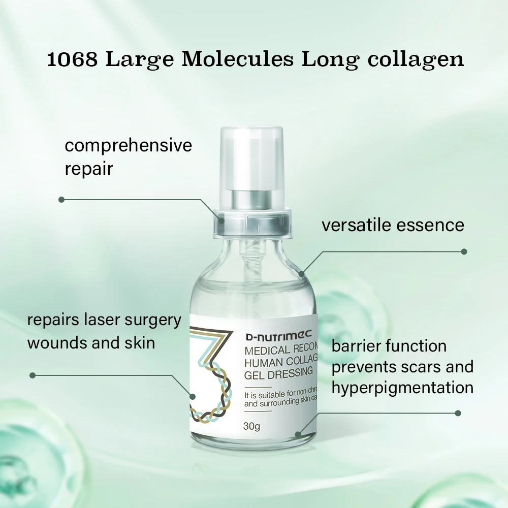 Post-surgery Medical Skincare Essentials Soothing Swelling Pain Recombinant Type III Humanized Collagen Gel Serum