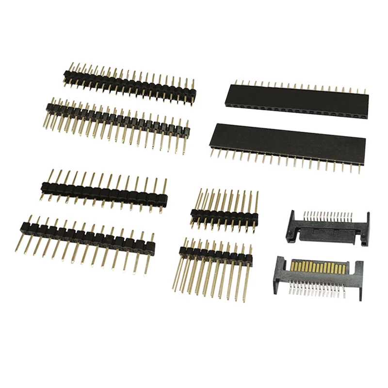 1mm 2mm 2 4 20 40 Pins Way Header Pcb 1.27 2.54 Pitch Smd Smt Male Single Row Pin Header 1.27mm 2.54mm Pin Header Connector