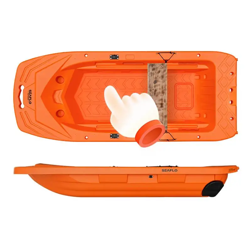 SEAFLO water sport multiple function blow molded High-density polyethylene hdpe tool boat for fishing river clean