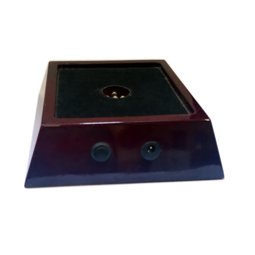 
Big Trapezoidal Piano Rose wooden led light stand display base for crystals 