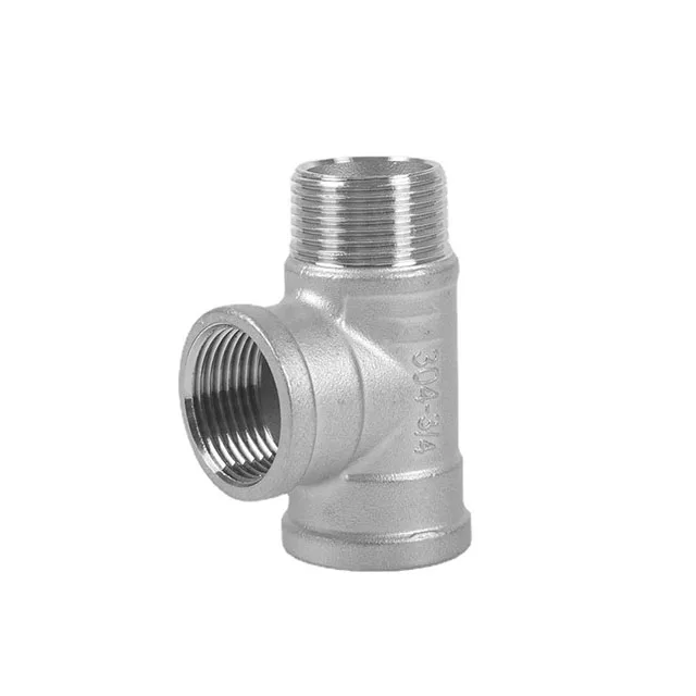Professional Fittings 304 Stainless Steel Inner Outer Tee Joints Model Head Carbon Steel Connection JIS Standard Box