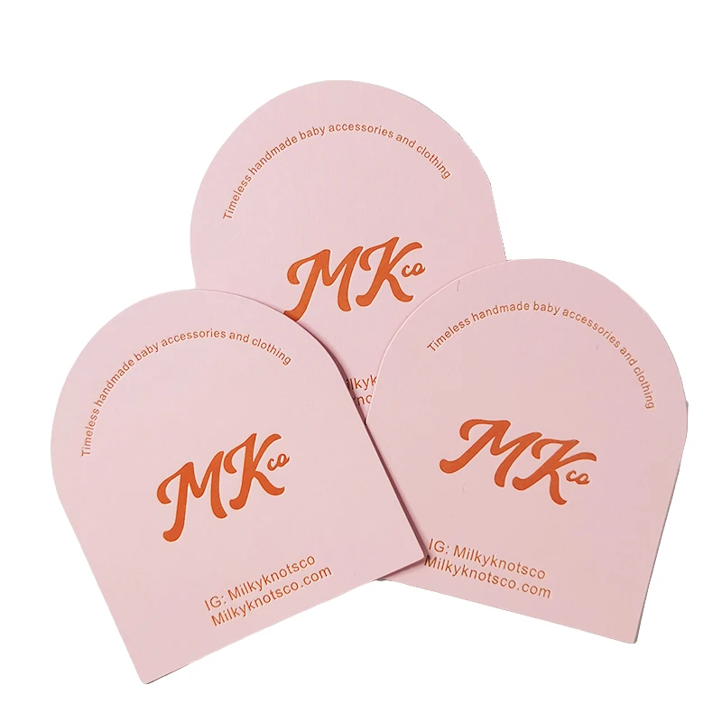 New Rounded Rectangular Imprimer Business Card Embossed Kapok Paper Business Cards Unique Custom Paper Business Card Printing