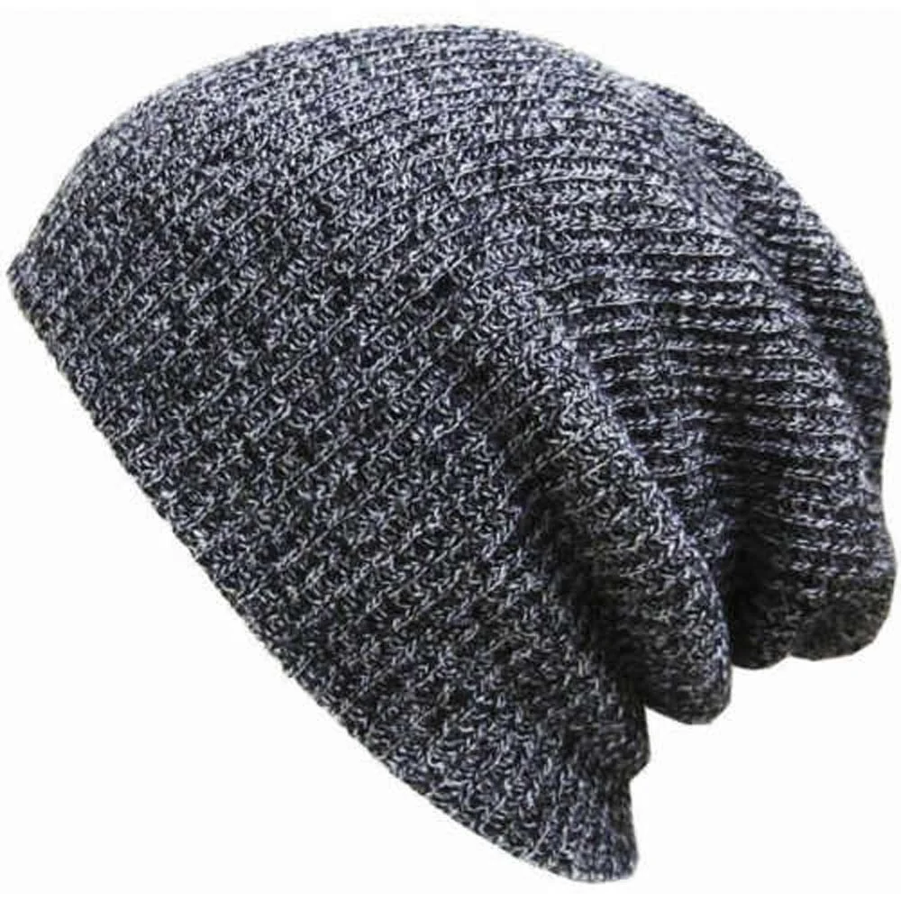 Outdoor Gorros Acrylic Slouchy Crochet Custom Label Ski Beanie Hat Female Soft Baggy Men Knitted Hatbaggy beanie Beanie