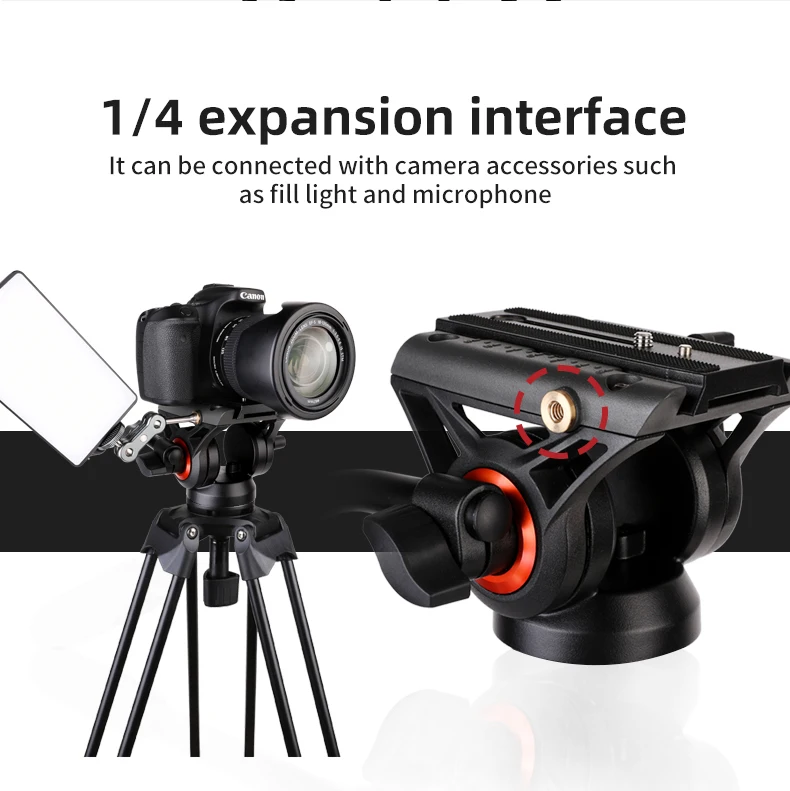 Coman 1.89M DX16LQ5S go pro OEM aluminum professional camera Video Tripod for nikon dslr camera factory wholesale supply