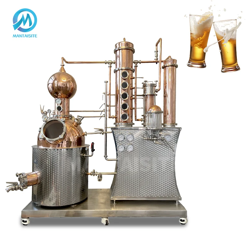 Customized Stainless Steel/Copper Alembic 200L 500L 1000 Liter Alcohol Distiller Moonshine Still Copper Stills Distillery