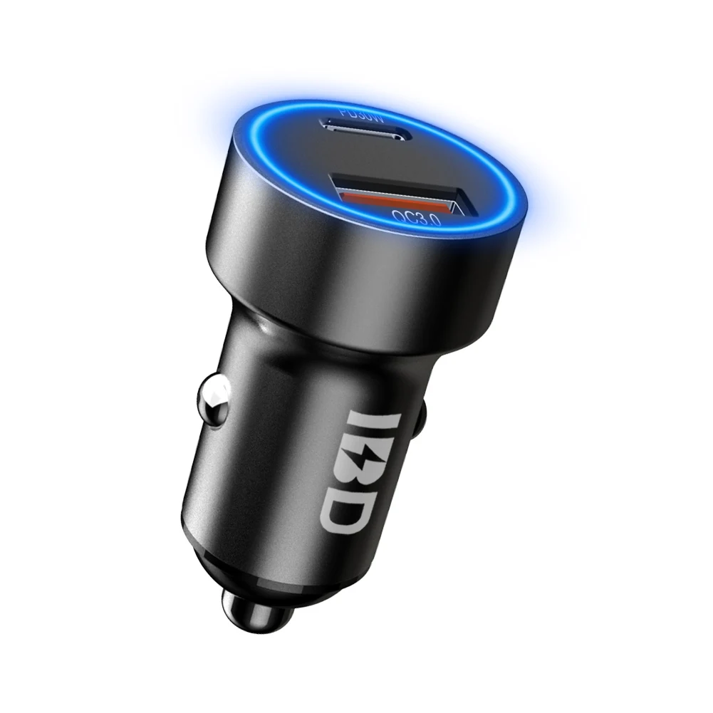 3.0 Dual Usb Car Charger 2 Ports,2 Usb 12V Mini Car Charger Usb Mini,dual Mobile Usb Mi Car Charger Small