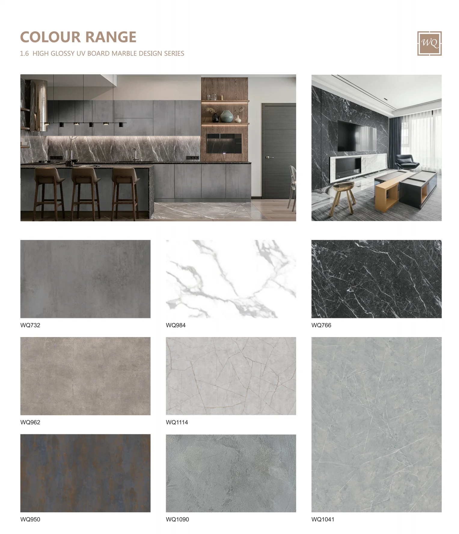 HOT SELLING WQ origin factory high gloss uv  moisture resistance mdf plywood chipboard for cabinet table surface closet wardrobe