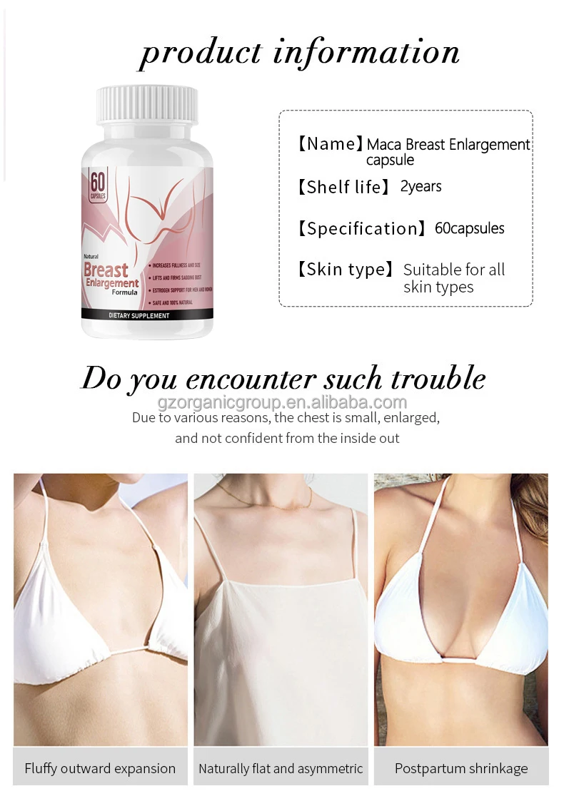 Best Selling Breast enlargement And Enhancement Capsule Woman Abundant Big Breast Herbal Tea Capsules Big Fuller Boob Pills