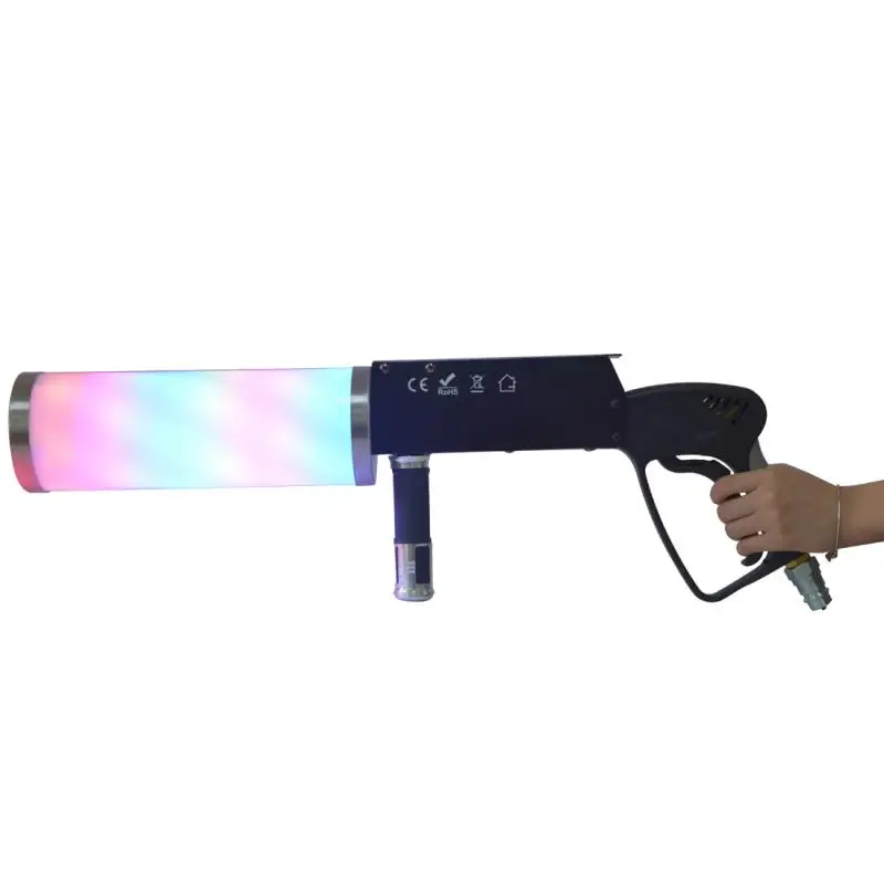 DJ LED GUN with CO2 Carbon Dioxide Special Effects DJ GUN with 3M Pipe Hose for Special Events ,dj jet machine for club party