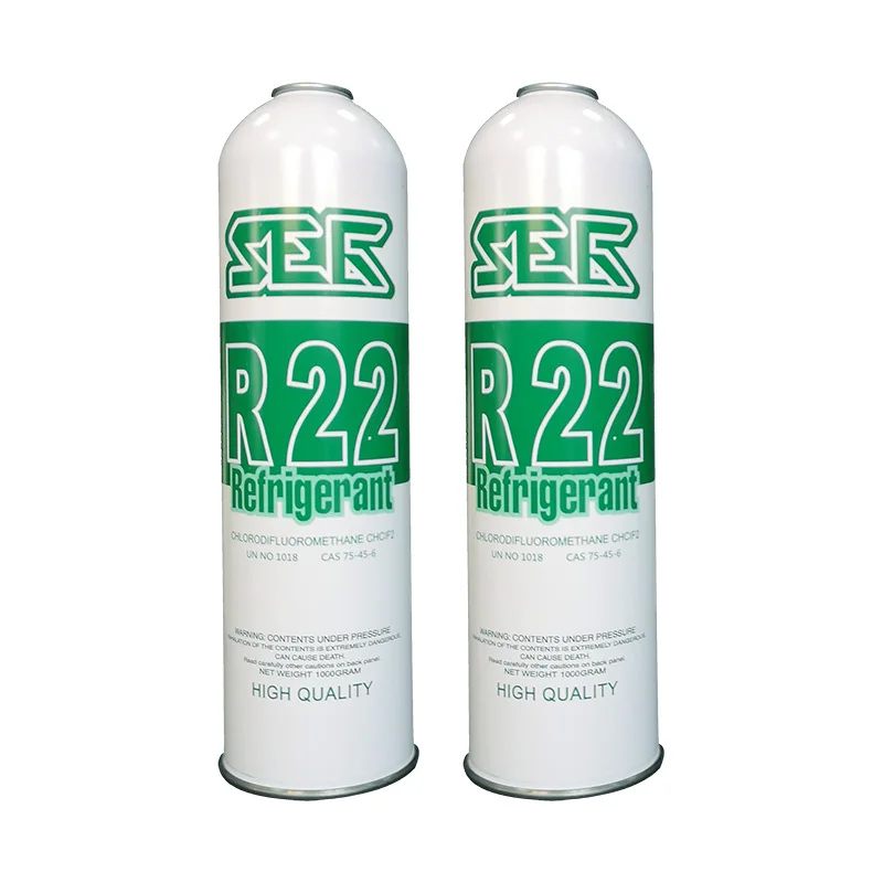 1kg R22 refrigerant gas can