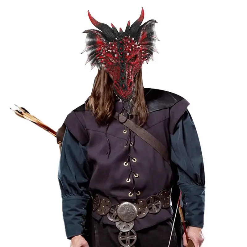 Halloween Mask Decoration Ball Carnival party cosplay dress up animal dragon mask