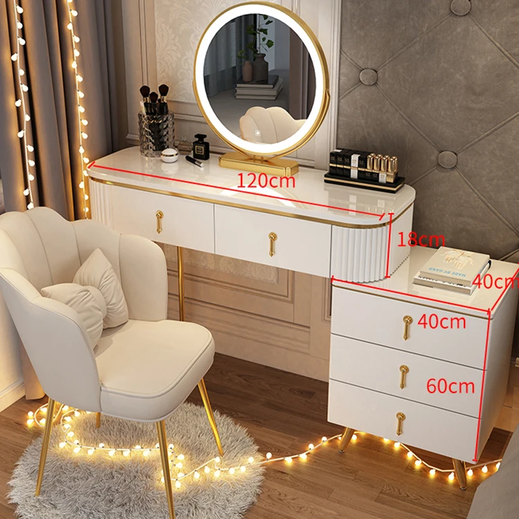 Dressing table bedroom modern simple small unit Nordic light luxury makeup table storage cabinet