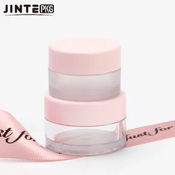Wholesale Sweet Packaging Container 5g 10g 15g 30g 50g Frosted Jar 1oz with Matte Purple lids for Lip Scrub Acrylic Powder