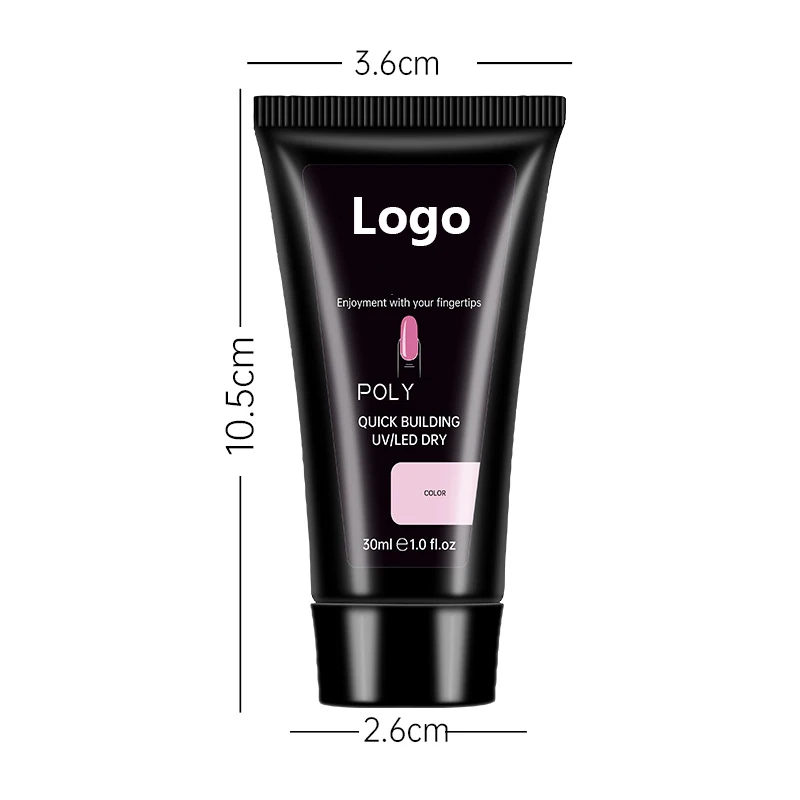 Factory Wholesale Clear Poly Gel Polygeling Colors Nude Pink Poly Gel