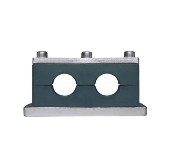 Best Selling Din 3015 Heavy Duty Plastic Double Hole Pipe Clamp Hardware Fasteners Pipe Clamp