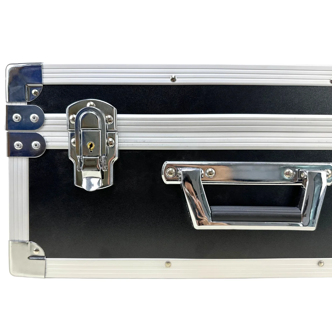 Aluminum Hard Briefcase Box with Large Storage Room Insert Lockable Flight Case for Tools and Equipments