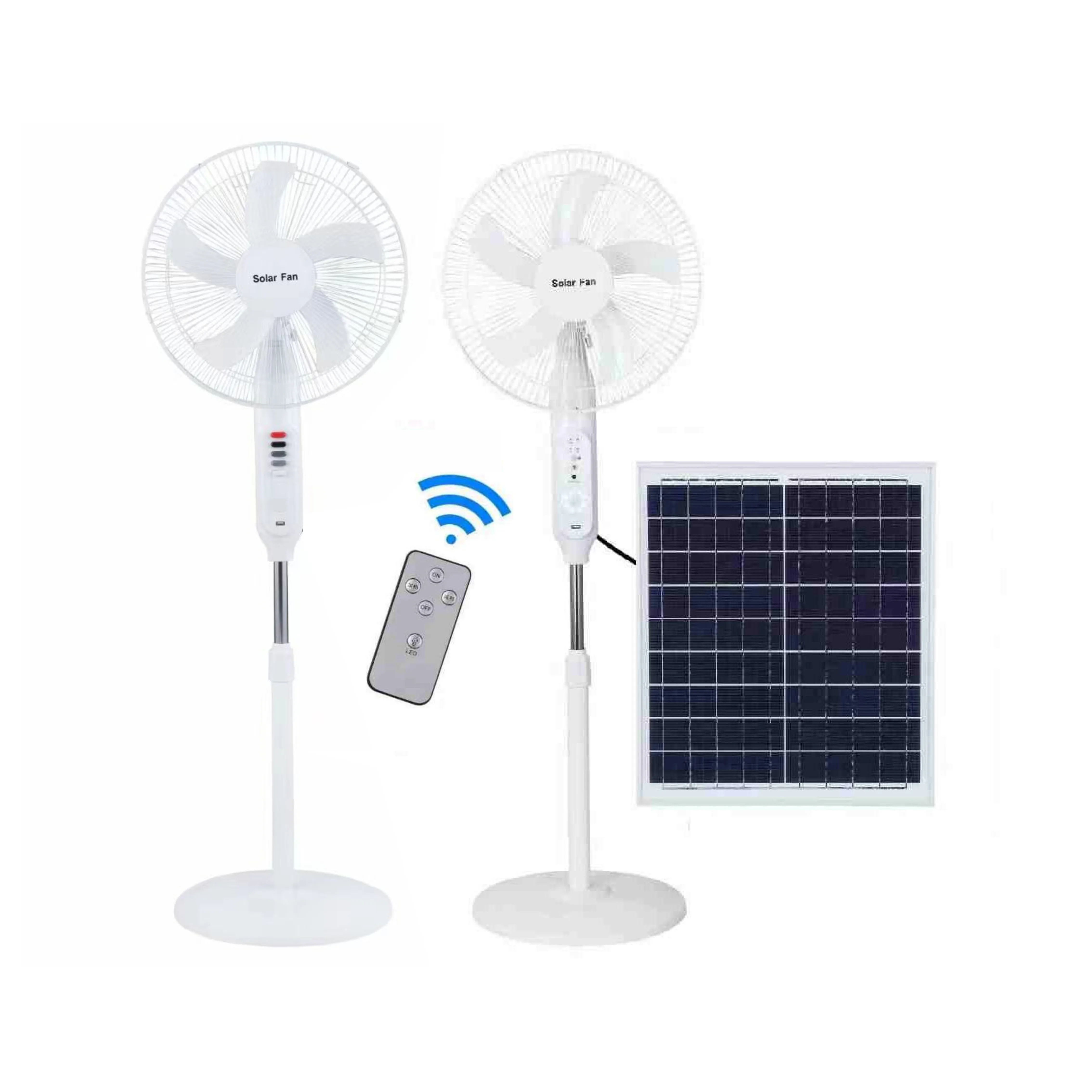 Hot Selling 12 Inch Solar Portable Battery Powered Rechargeable Floor Standing Fan
