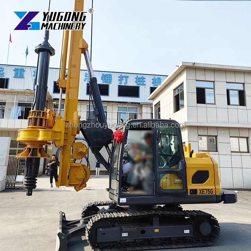 Fully Automatic Water Well Crawler Drilling Rig Track Roller Rotary Piling Drilling Rigs