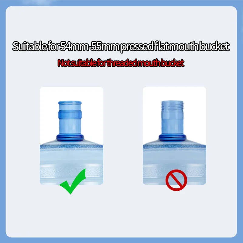 Water Bottle Smart Lids Cover / 55mm Bottle Lid 100% New Non-spill 18.9L/19L/20L/5 Gallon Plastic Bottle Stopper 5gallon Bottles