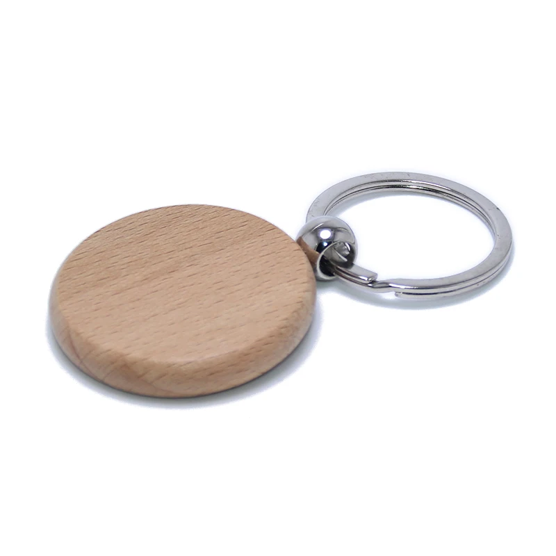 New Fashion Style Keychain Wood Cute GIft Souvenir Wholesale Promotional Keychain Blank Tag Custom Logo Factory Sale