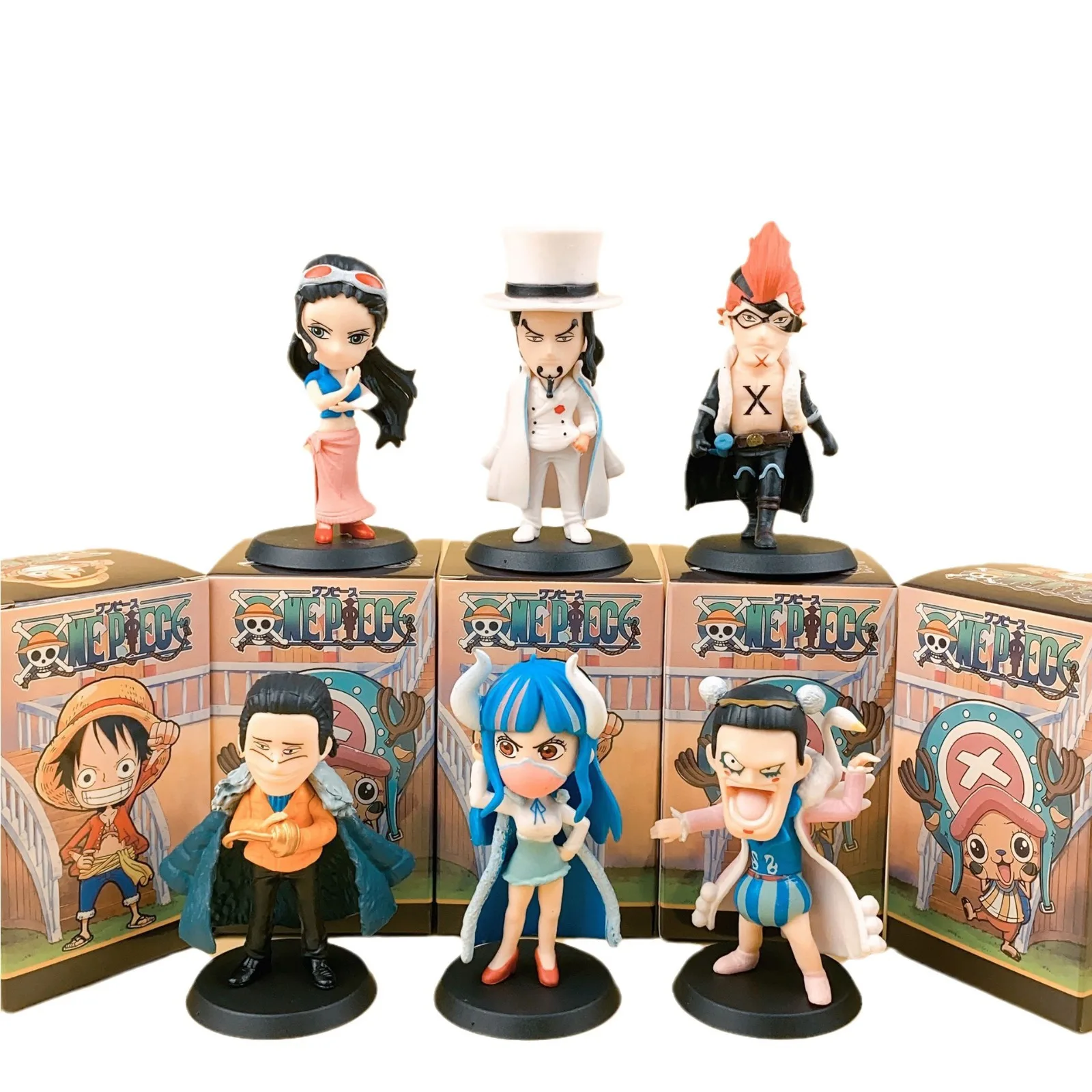 New Product Q version 6-10CM Law Luffy Ace Shanks Nami Law Zoro Sanji Chopper Hancock Figure Toys Straw Hat Pirates one pieces