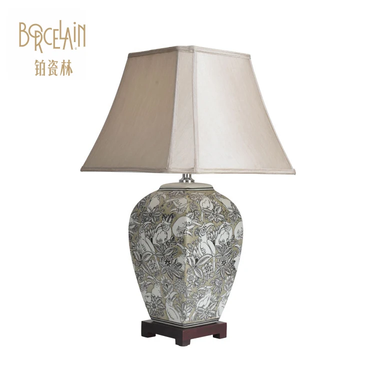 Custom popular handmade ceramics small decorative table lamp