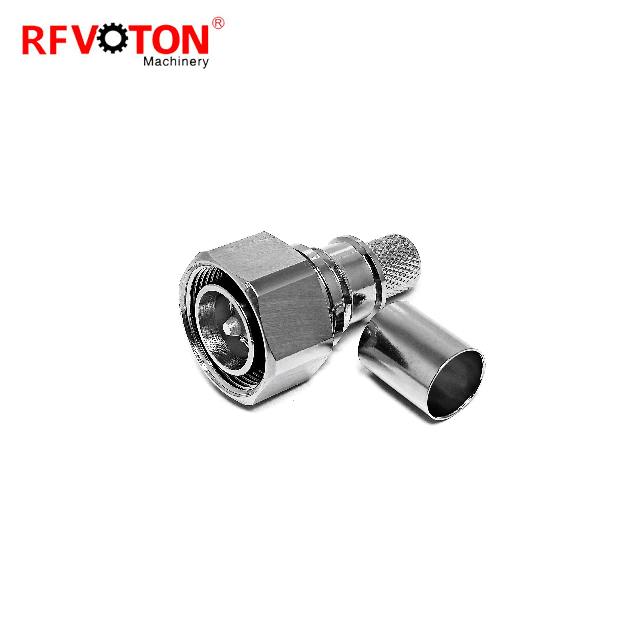 4.3/10 Mini Din Male Plug Straight RF Connector Crimp For LMR400 RG8 RG213 RG214 Coaxial Cable