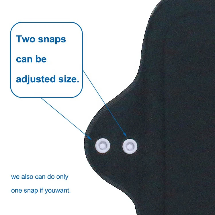 Absorbent lady cloth menstrual pad  Reusable washable bamboo fleece reusable women sanitary napkin cloth