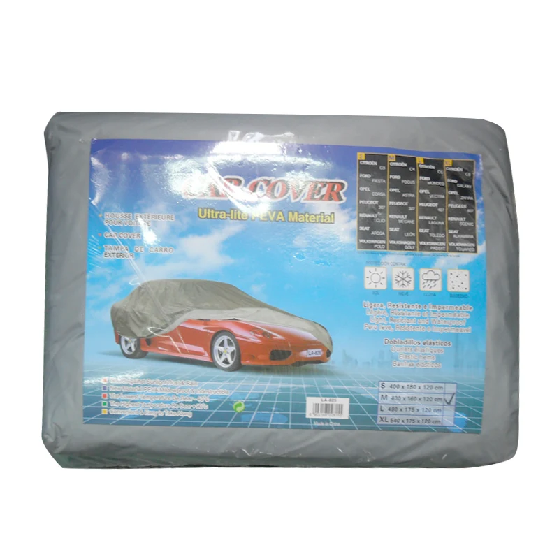 
PEVA Car Cover SUV Sedan Silver Outdoor Anti-UV Sun Rain Snow Protector Sun Shade Waterproof Auto Accessories Car Cover 