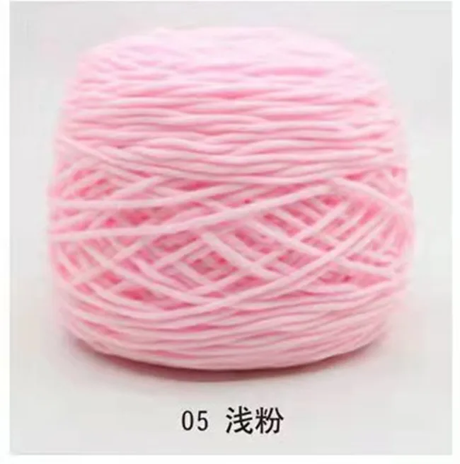 Factory Wholesale 200g roll Knitting Hand Crochet Acrylic Yarn Hollow Round Strand Baby Milk Cotton Ring Soft Fancy Tufting yarn