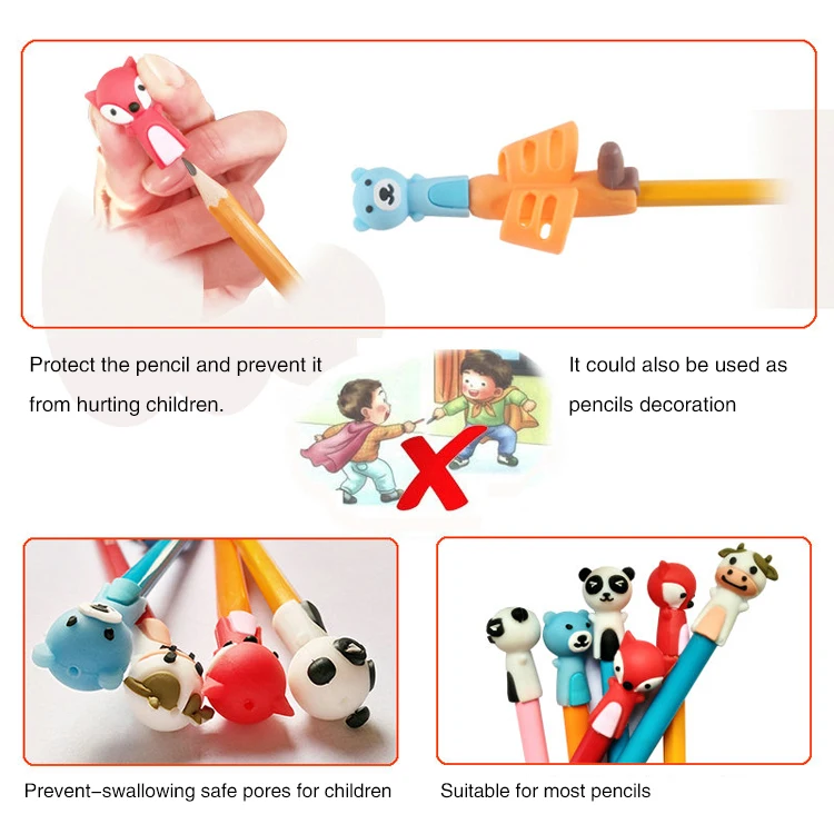  Pencil Holder Grips Pen Writing Aid Grip Set for Kids