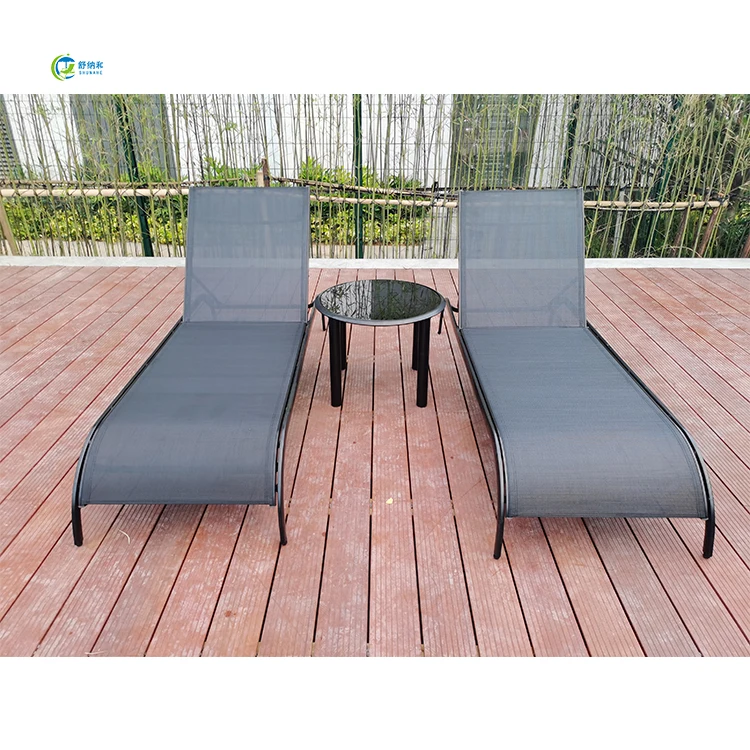 Профессиональный поставщик, гостиничный бассейн, открытый пляжный складной сетчатый тканевый шезлонг, пляжный стул