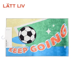 LATTLIV 2022 World Cup Football Field Design Non Slip Floor Rubber Mats Absorbent Bedroom Bathroom Door Rugs Bath Mats Set
