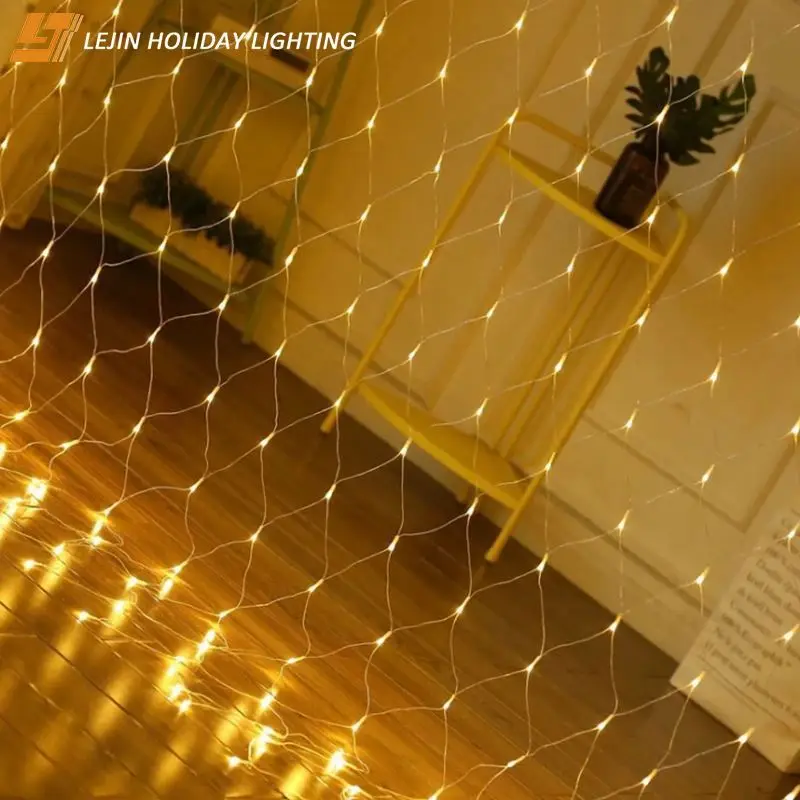 2x2M 400LEDs Mesh Fairy String Light Garland lighting Fairy Wedding Party Holiday LED Light Net