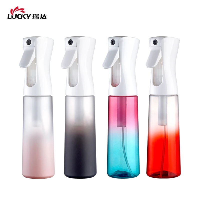 10OZ 300ML Colorful Hair Baber Plastic Water Sprayer Pump Fine Mist Continuous Spray Bottle