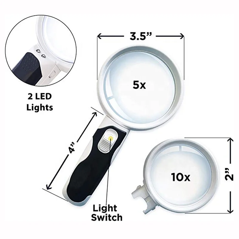 New Multi-functional Magnifier Set , Science Set . Loupe Set - 3X 10X
