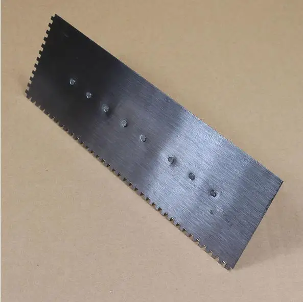 hot sell Construction hand steel tool trowel Plastering Trowel with teeth wooden handle
