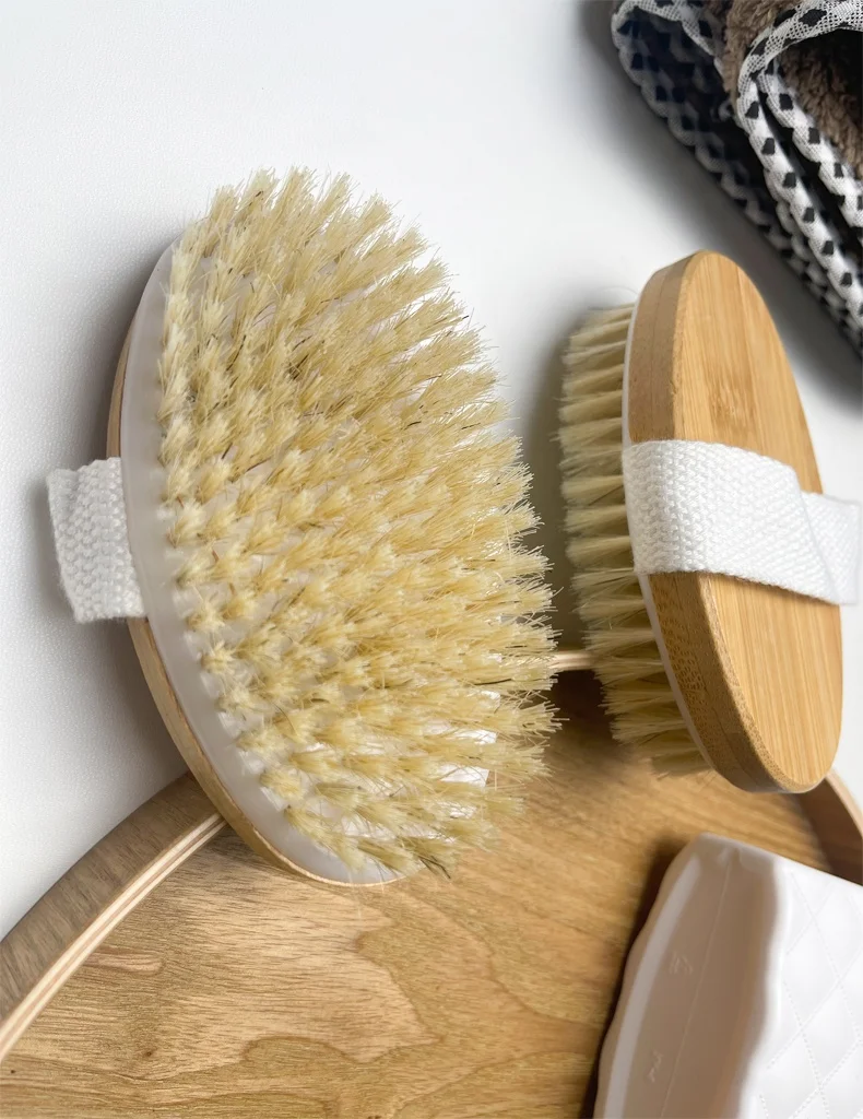 China Best High Quality Eco Friendly Natural Bamboo Dry Skin Body Spa Bath Brush
