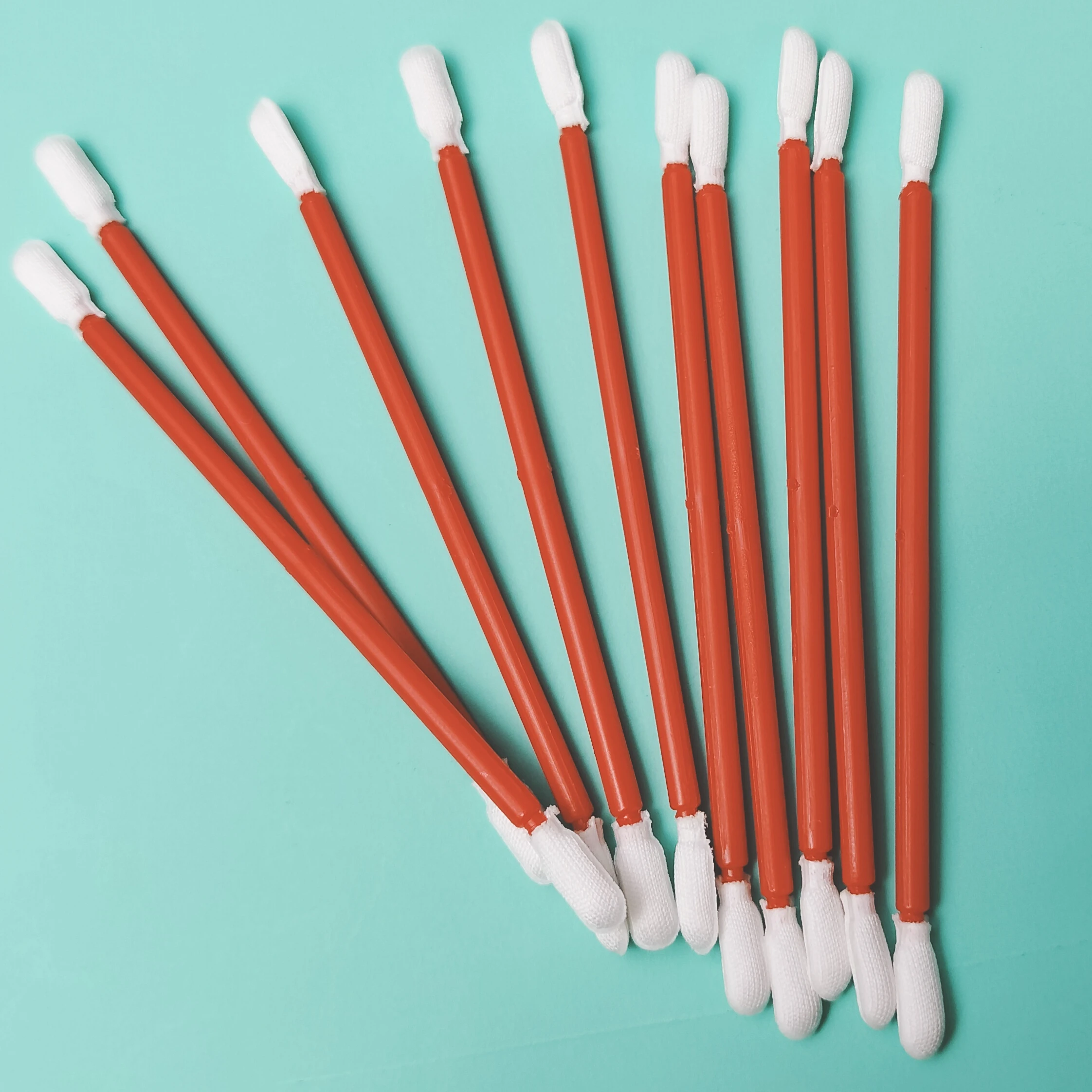 Polyester Swabs Industrial Double Heads Flocked Tip Micro Cleanroom Polyester Swab