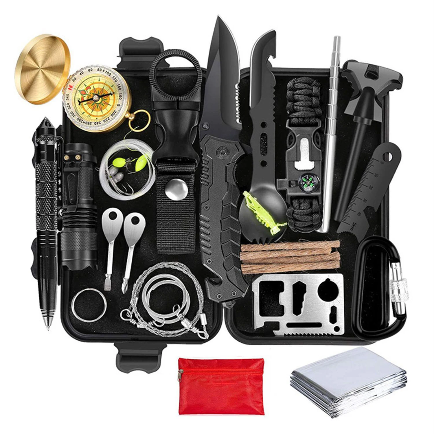 Outdoor Camping Emergency Survival Kit Gears Other Camping Hiking climbing Products Multipurpose Survival Kit