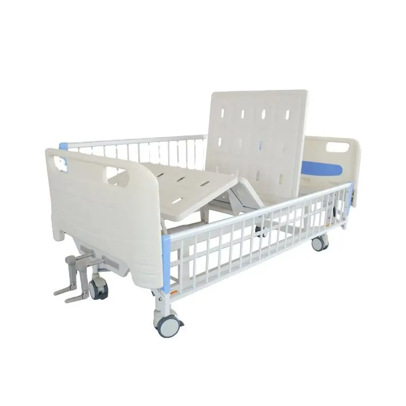 Manual Operation Mechanical Three 3 Function Height Adjustment Medical Hospital Bed