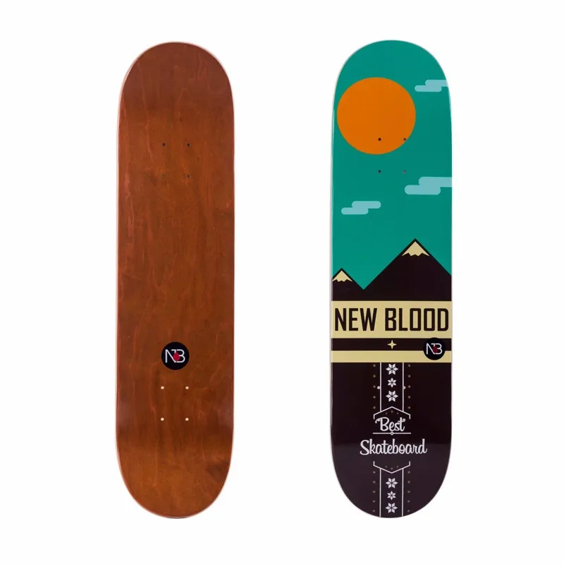 100% Canadian Maple Skateboard Decks Custom Graphic Professional Double Rocker China Manufacturer OEM Skateboards