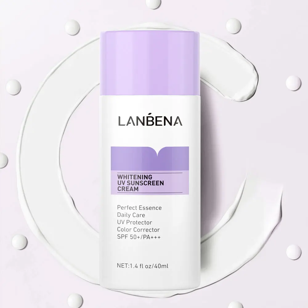 LANBENA Whitening Brightening Skin Uv Sunscreen Cream Anti Aging Moisturizing SPF 50+ PA+++ Sunscreen
