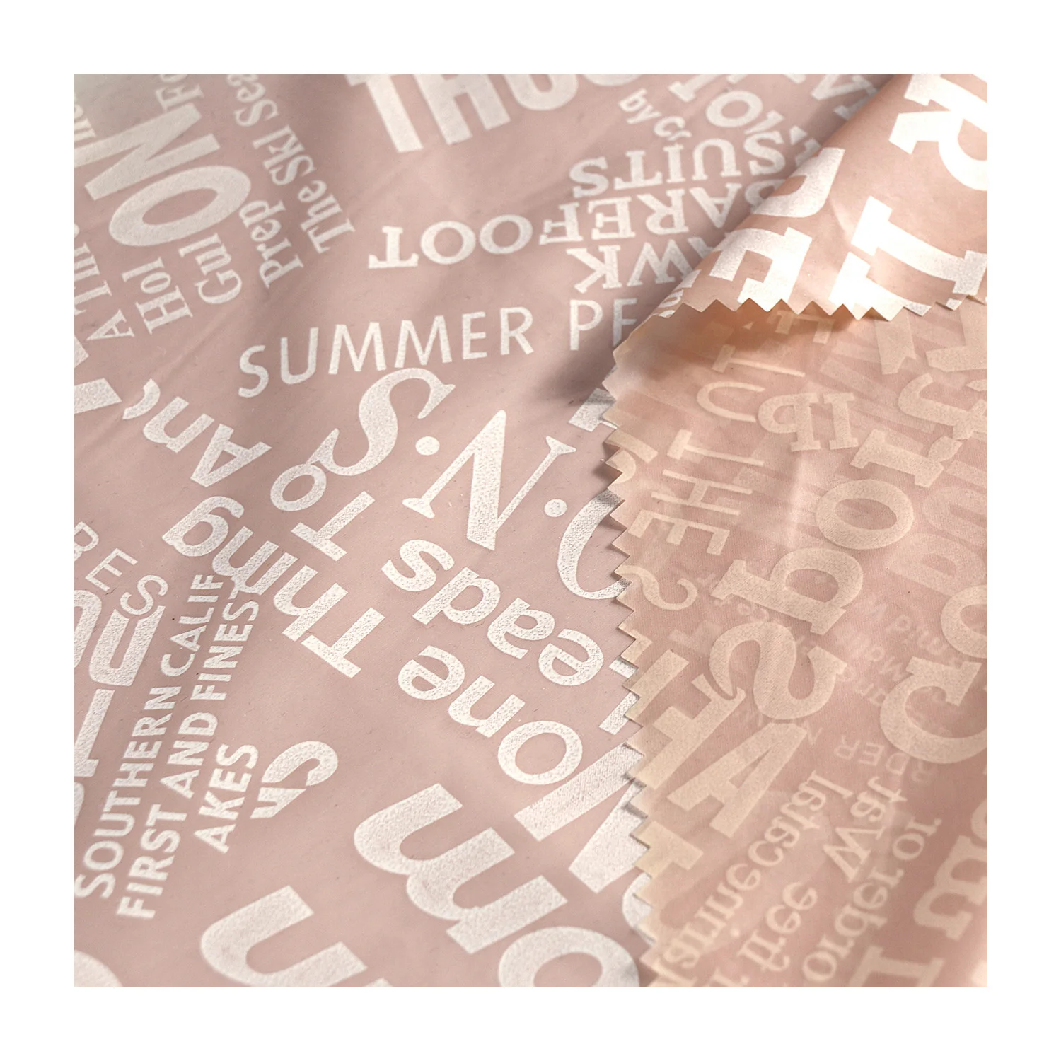 Hot Sale 15DX5D Taffeta Printed Pu Coating 390T Nylon Taffeta Print For Down Jacket Fabric