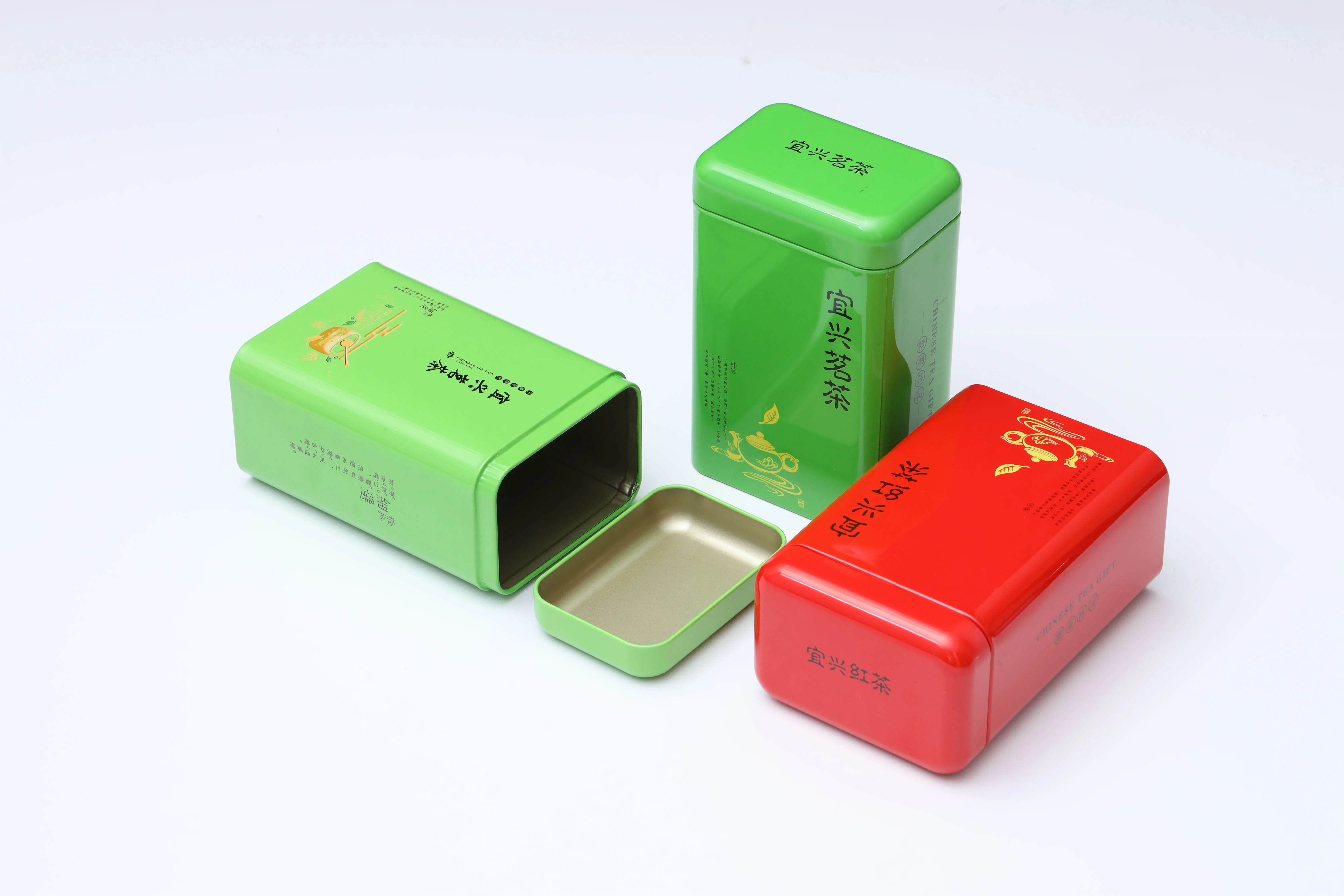 Custom Printing Tinplate Box Supplier Metal Empty Box tea Tin Can