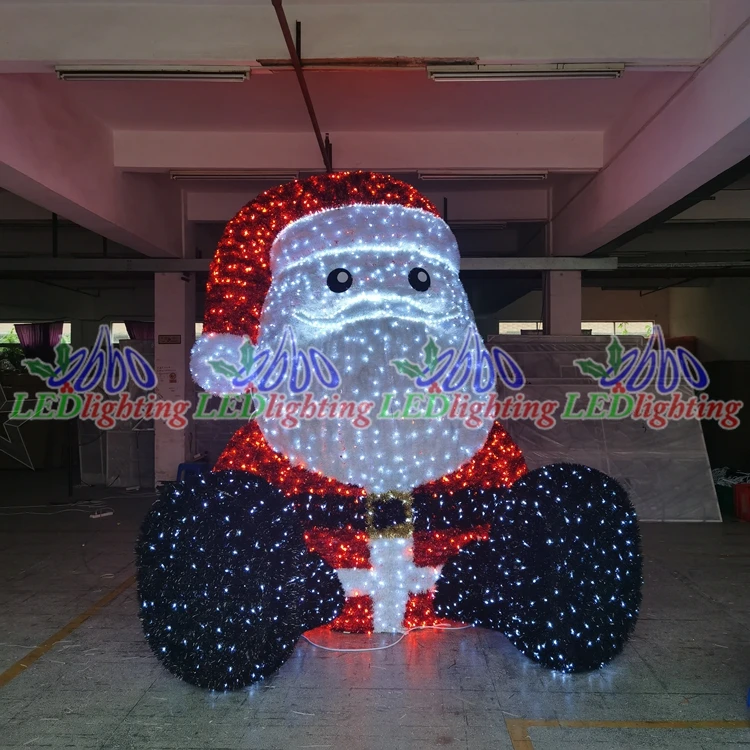 outdoor life size fiberglass christmas santa claus snowman decoration statues