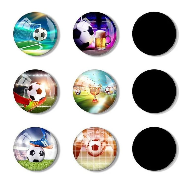 Tourist souvenir glass crystal dome fridge magnet sticker