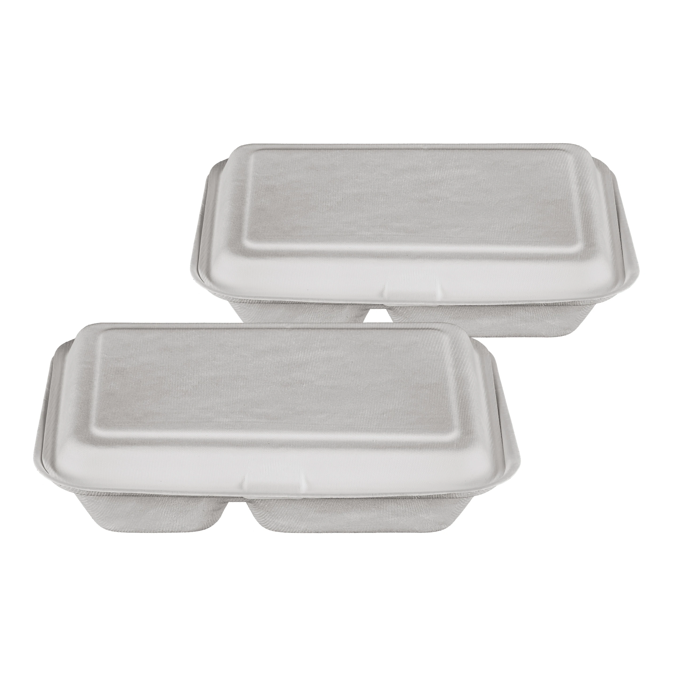 Takeaway Food Packaging 2 Compartment Fried Chicken Container