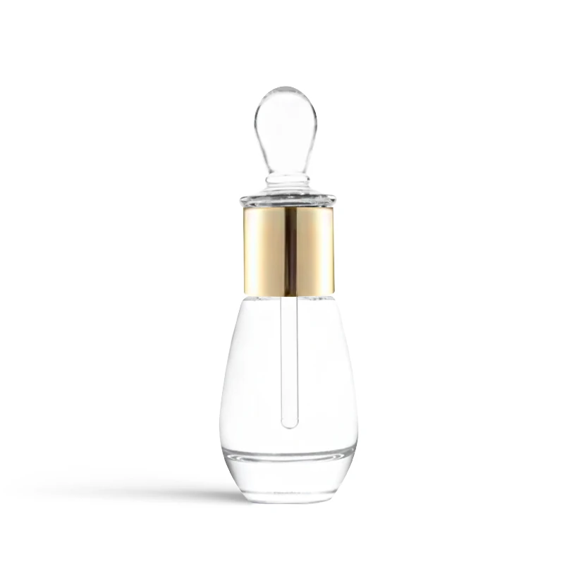 Wholesale Hot Sale Luxury 10ml Transparent Clear Skin Care Essential Oil Glass Bottle with High Quality Dropper